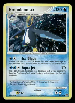 Pokemon Empoleon Holo Rare Diamond and Pearl 4/130 LP Holo - Image 1