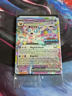 Pokemon Prismatic Evolutions #41/131 Sylveon Double Rare Stamped Holo Sealed - Image 1