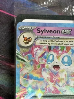 Pokemon Prismatic Evolutions #41/131 Sylveon Double Rare Stamped Holo Sealed - Image 2
