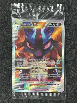 LUCARIO VSTAR SWSH291 BLACKSTAR PROMO NM SEALED POKEMON CARD - Image 1