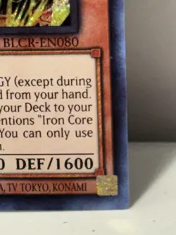 Koa'ki Meiru Supplier BLCR-EN080 - Secret Rare - 1st Edition LP Yugioh TCG - Image 5