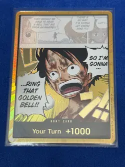 One Piece TCG OP15 Gold Don!!! English Adventure on Kami’s Island Luffy CCG - Image 1