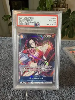 Boa Hancock OP07-051 alt art English One Piece PSA 10 - Image 1
