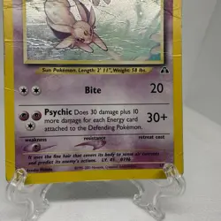Vintage Espeon Holo Foil Pokemon Card Neo Discovery #1 WOTC Authentic 2001 - Image 3