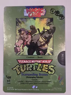 *IN HAND* FOIL Stampeding Brutes - Rampaging Baloths R 2370 MtG SLD TMNT Magic - Image 1