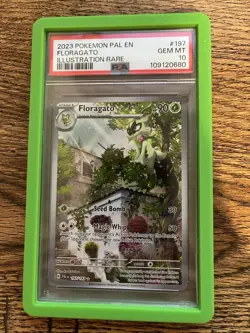 2023 POKEMON PAL EN-PALDEA EVOLVED ILLUSTRATION RARE #197 FLORAGATO PSA 10 - Image 1