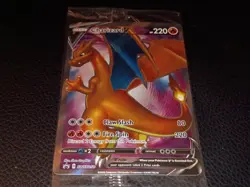Charizard V SWSH050 SWSH: Sword & Shield SEALED PROMO Full Art Pokemon Card - Image 1