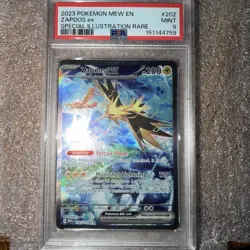 2023 POKEMON MEW EN-151 SPECIAL ILLUSTRATION RARE #202 ZAPDOS EX PSA 9 - Image 1