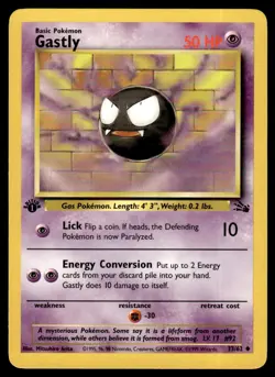 1999 Classic - Fossil First 1st Edition UNplayed Gastly #33 - Image 1