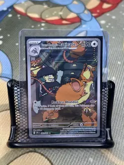 Pokemon TCG Destined Rivals Team Rockets Raticate IR 202/182 English Edition - Image 1
