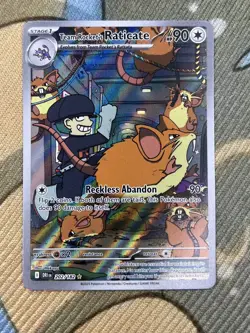 Pokemon TCG Destined Rivals Team Rockets Raticate IR 202/182 English Edition - Image 2