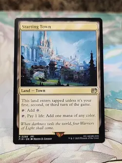 Magic the Gathering Final Fantasy Starting Town Rare Land Card *A16 - Image 1
