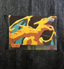 Topps Pokemon The First Movie - Silver Holo Foil #35 The Fight Rages - Charizard - Image 1