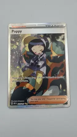 POPPY 227/197 SPECIAL ILLUSTRATION RARE OBSIDIAN FLAMES POKEMON NM - Image 2