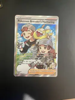 Pokemon Breeder's Nurturing Trainer 188/189 Darkness Ablaze Ultra Rare Full Art… - Image 1