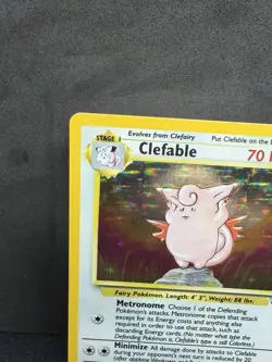 Pokemon Clefable 01/64 Jungle Holo Rare 70HP English Unlimited 1999 - Image 2