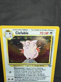 Pokemon Clefable 01/64 Jungle Holo Rare 70HP English Unlimited 1999 - Image 3