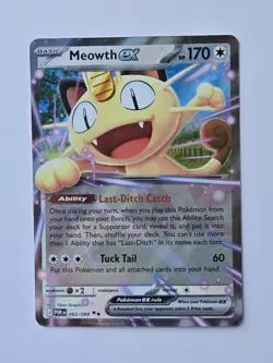 Meowth Ex 062/088 - Double Rare - Mega Evolution: Perfect Order - Pokemon TCG - Image 1