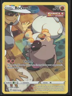 ROCKRUFF TG07/TG30 SILVER TEMPEST TRAINER GALLERY POKEMON NM/M - Image 1