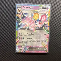 Pokemon Espeon ex 034/131 Sv: Prismatic Evolutions Holo 270 HP Psych Out - Image 1