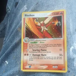 Pokemon Blaziken Emerald Holo Rare 1/106 110 HP Stage 2 2005 English - Image 2