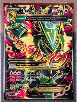 2015 POKEMON XY ROARING SKIES #105 FULL ART/M RAYQUAZA EX PSA 8 Near Mint-Mint - Image 2