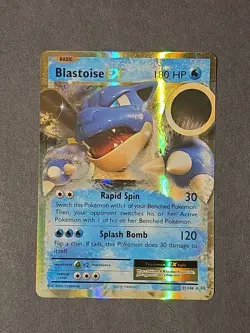 2016 Pokemon XY Evolutions Blastoise Holo #21/108 NM - Image 1