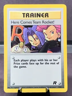 Pokemon TCG Here Comes Team Rocket! 15/82 Team Rocket Set Holo Rare VTG WOTC LP+ - Image 1