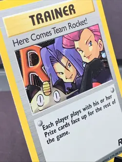 Pokemon TCG Here Comes Team Rocket! 15/82 Team Rocket Set Holo Rare VTG WOTC LP+ - Image 2