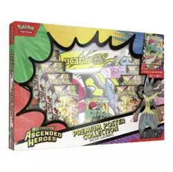 Pokemon TCG: Ascended Heroes Premium Poster Collection Mega Lucario EX - Image 1
