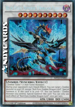 RED-EYES ZOMBIE DRAGON LORD • Segreta-Prismatica • MP23 EN083 • 1Ed • Yugioh! - Image 1