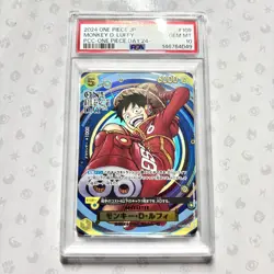 PSA 10 Monkey D. Luffy 2024 Foil PCC One Piece Day 24 Promo OP07-109 SR Japanese - Image 1