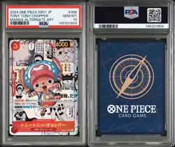 PSA 10 Tony Tony Chopper OP08-012 SR Manga Alt Art One Piece Japanese GEM MINT - Image 3