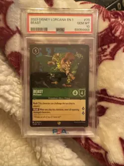 BEAST WOLFSBANE DISNEY LORCANA LEGENDARY 70/204 PSA 10 🦁🐺EN-1 Character - Image 1