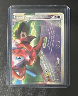 Rayquaza & Deoxys LEGEND 90/90 Full Art Holo Legend Pokemon TCG Card - Image 1