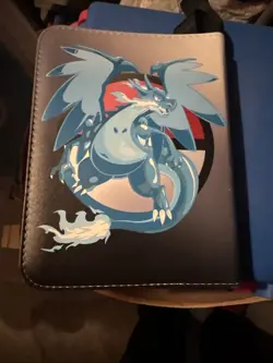 Pokemon Card Binder Charizard Holds 440 Standard Cards 55 Removable Sleeves Zip - Image 3