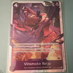 One Piece Vinsmoke Reiju OP12-063 Blocker Character Card 5000 Bandai - Image 1