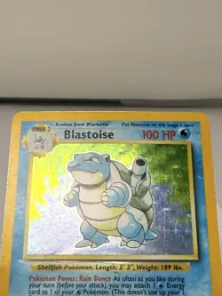 1999 Pokemon TCG Blastoise Base Set 2/102 Holo Unlimited Holo Rare Card - Image 4