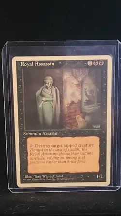 MTG Royal Assassin 4th Ed Regular Rare NM/LP Single Card - Image 1