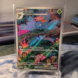 Pokemon Gloom 198/197 SV03: Obsidian Flames Illustration Rare Full Art Holo Card - Image 1