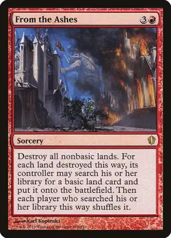 From the Ashes - Non-Foil - Commander 2013 - 108 | MTG Card - Image 1