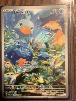 Pokemon TCG Ducklett Illustration Rare Card 109/086 Sv: White Flare - Image 1