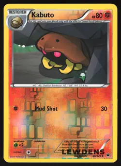 Kabuto - 38/124 - Uncommon Reverse Holo - Fates Collide - Pokemon Card - Image 1