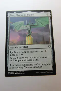 MTG God-Pharaoh's Statue x1- -War of the Spark-Lightly Played - Image 1
