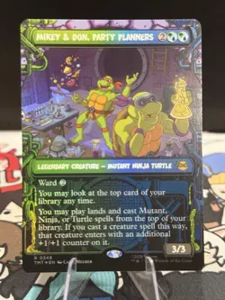 MTG: TMNT - Mikey & Don, Party Planners (Showcase) Foil R 0246 - Image 1