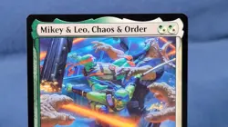 Mikey and Leo Chaos and Order - Teenage Mutant Ninja Turtles - MtG - NM C 🔮 - Image 2