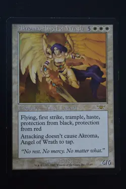Magic The Gathering MTG AKROMA, ANGEL OF WRATH Legions HP Damaged - Image 1
