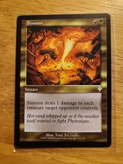 Simoon - Invasion - MTG Magic - Uncommon - Red Green Instant - Image 1