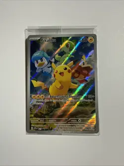 Pokemon Pikachu SVP 027 Scarlet & Violet Full Art Holo Black Star Promo Sealed - Image 1
