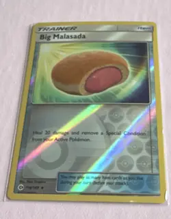 Pokemon Sun & Moon Big Malasada: Trainer-Item 114/149 Reverse Holo Uncommon EN - Image 1